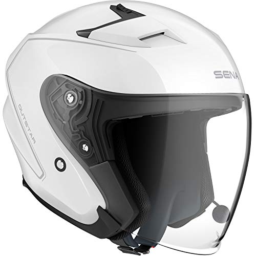 Sena Outstar inteligentny kask otwarty Face (biały połysk, L)