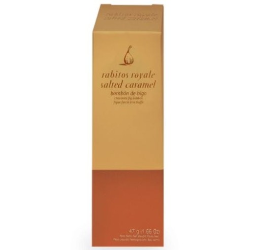 Minibombonierka Rabitos Royale – Figi ze słonym karmelem w czekoladzie 47 g