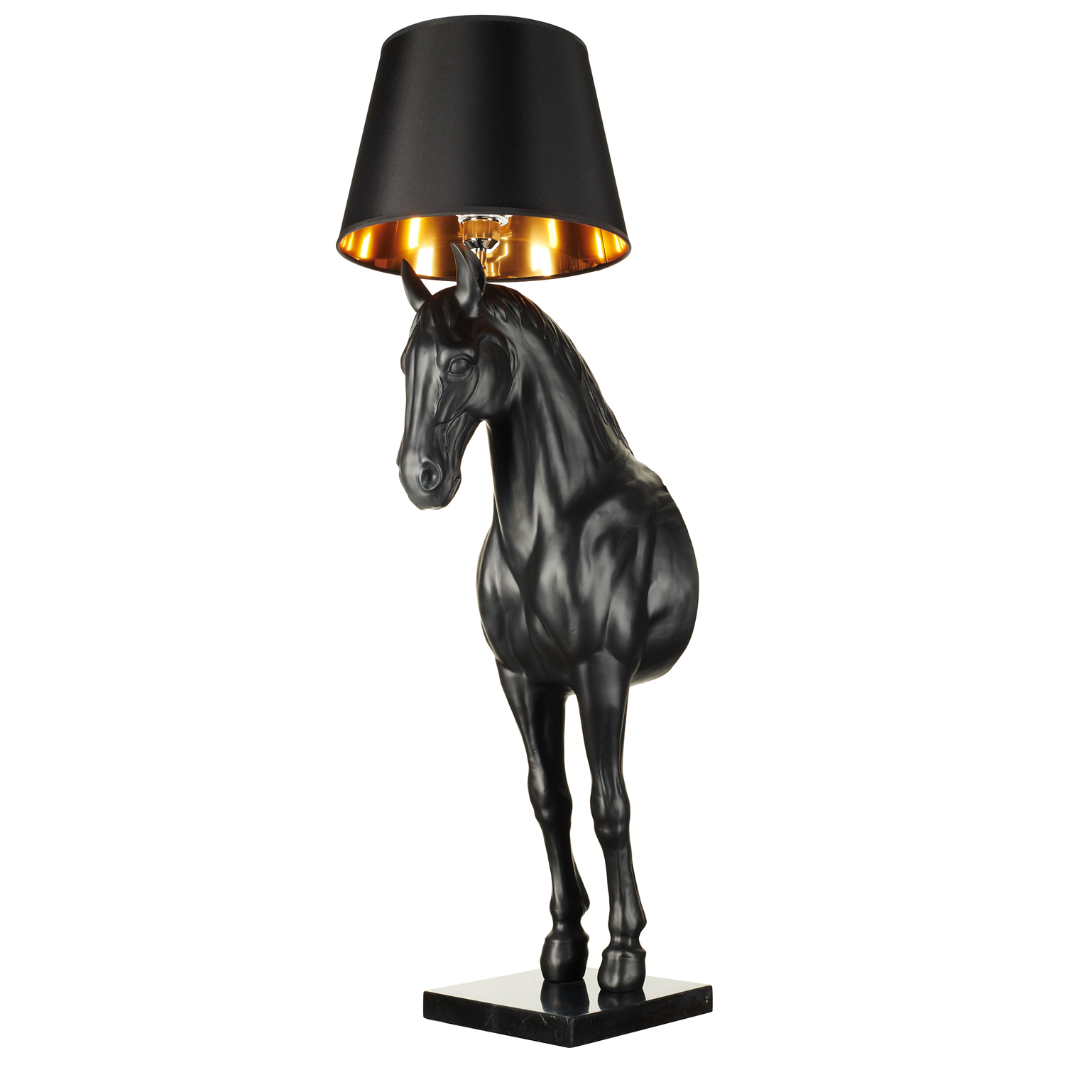 Lampa podłogowa designerska Koń S Czarna  MF-1237-350 - Step Into Design