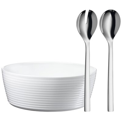WMF Łyżki i misa do sałaty Nuova 12.9390.9990