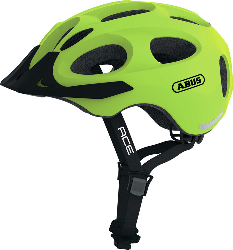 ABUS Youn-I Ace Kask rowerowy, żółty L | 56-61cm 2022 Kaski miejskie i trekkingowe