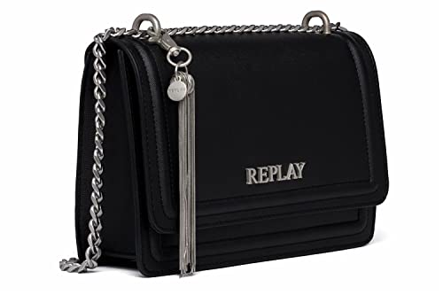 Replay Damska torba wieczorowa Fw3000.015.a0283, UNIC, 098 czarny,