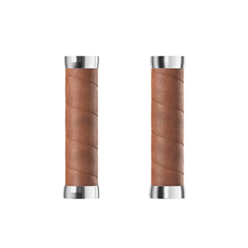 Brooks Slender Leather Grips (130+130mm) Tan-New22 Uchwyt dla dorosłych Unisex, ciemny brąz, standardowy