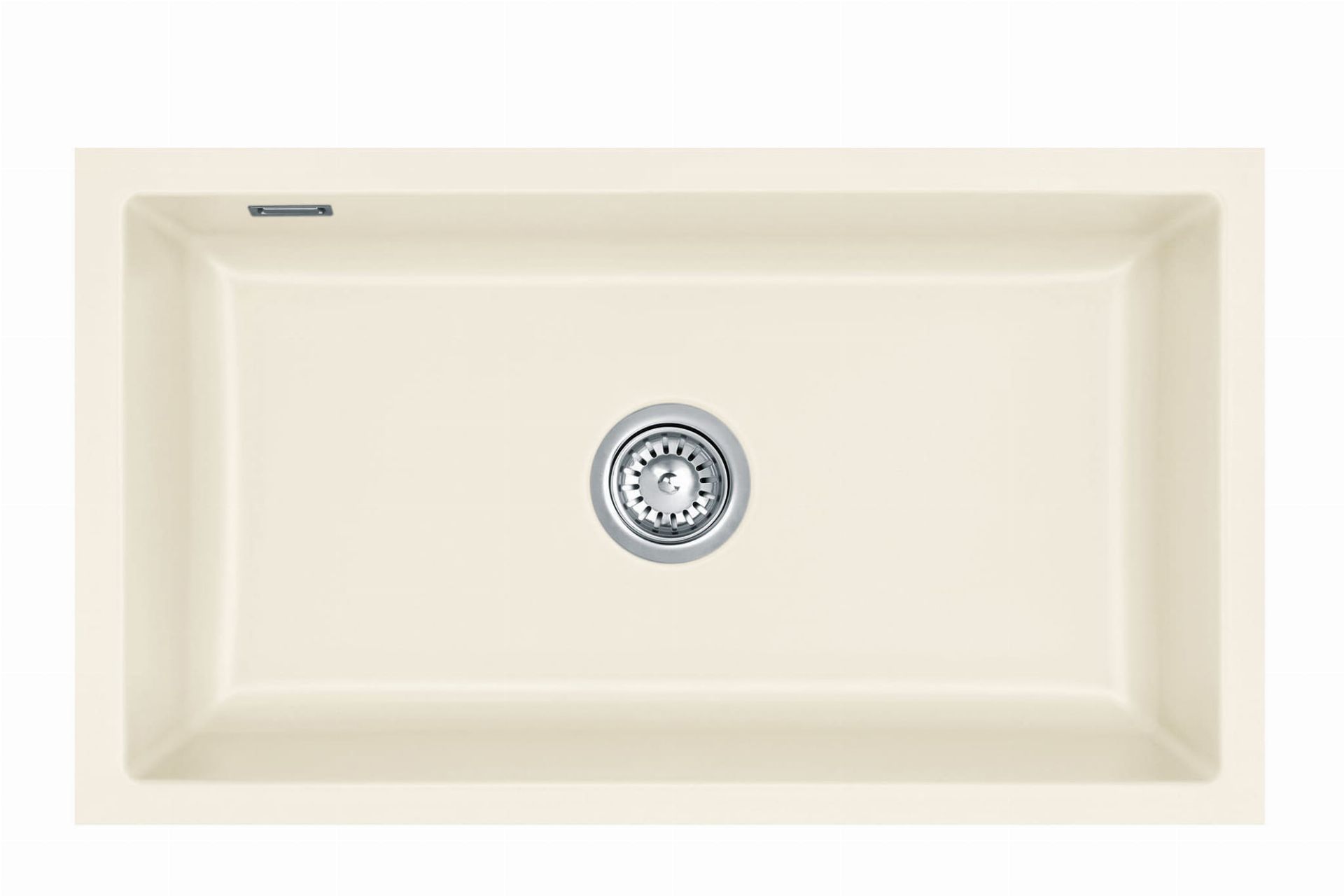 SystemCeram Mera 80-U zlewozmywak ceramiczny podblatowy 77x41 magnolia