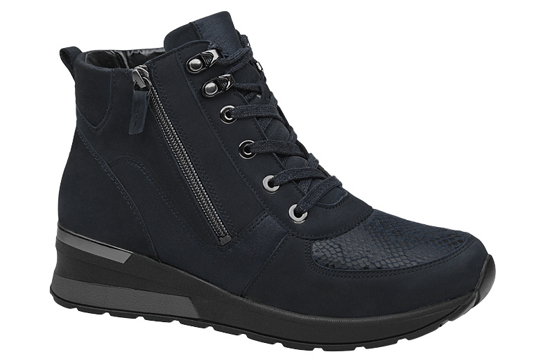 Trzewiki Botki WALDLÄUFER 939H81 300 194-Notte H H-Clara-Soft Granatowe