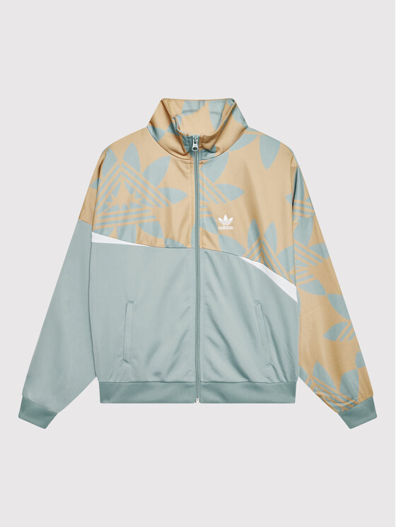 adidas Bluza Graphic Print HL6875 Niebieski Loose Fit