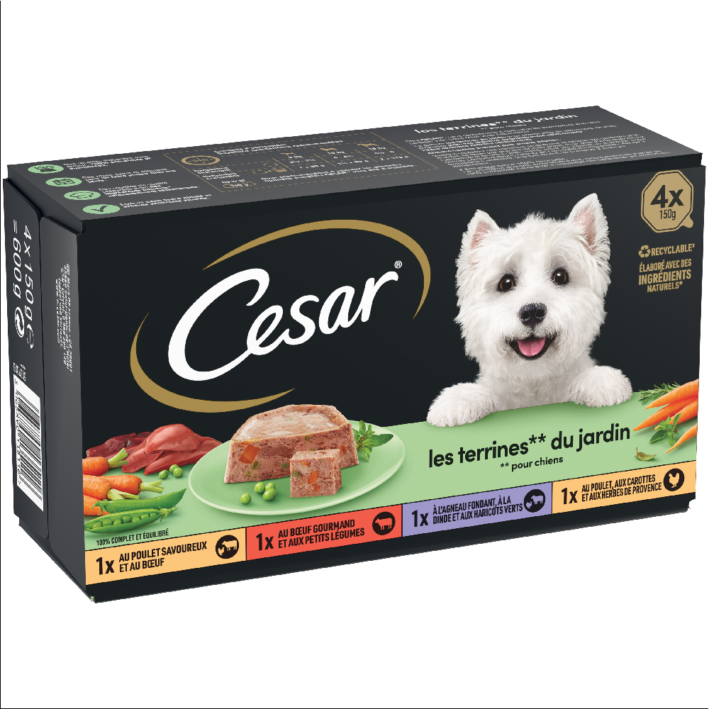 Pakiet mieszany Cesar Classic - Garten terrine, 8 x 150 g