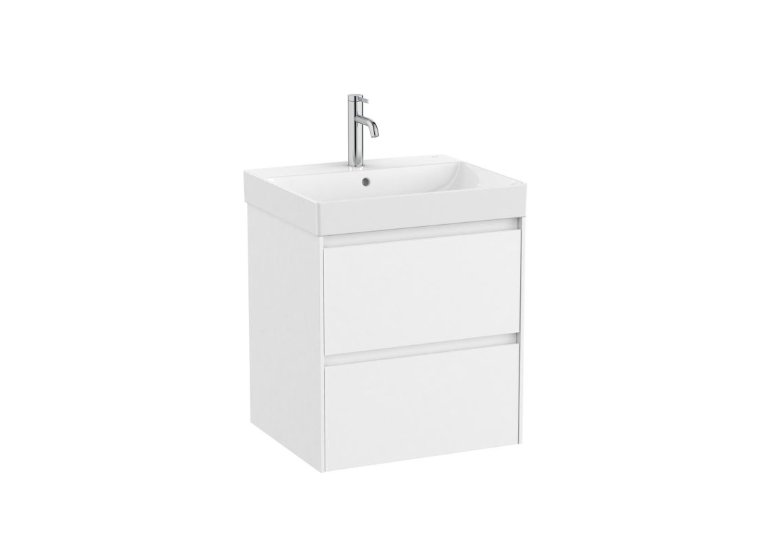 Roca Ona Umywalka z szafką Unik 55x46 cm biały A851687509