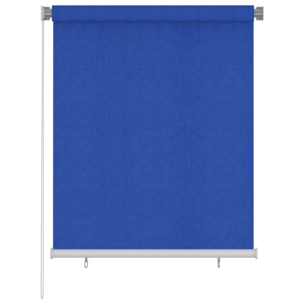 vidaXL Roleta zewnętrzna, 120x140 cm, niebieska, HDPE