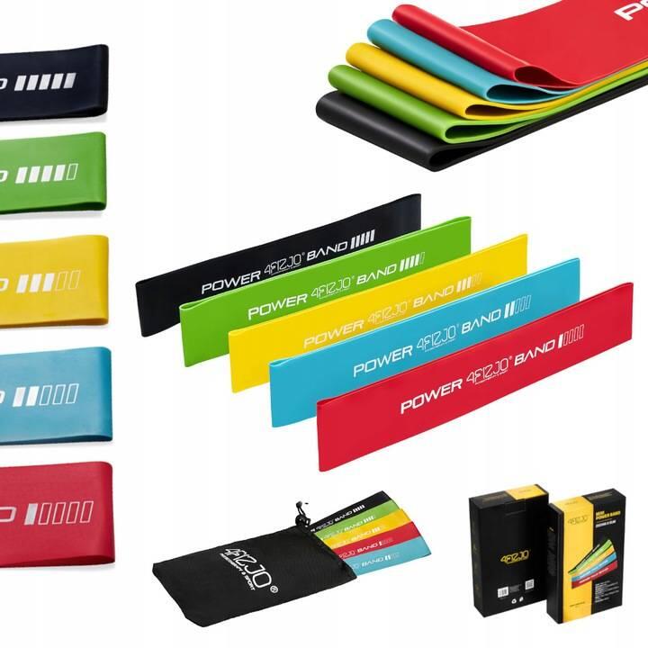 Zestaw Gum Taśm Do Ćwiczeń Mini Band Gumy Fitness