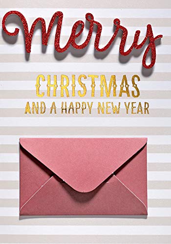 Kartka pieniężna Boże Narodzenie Lifestyle - Merry Christmas (Lettering) - 11,6 x 16,6 cm