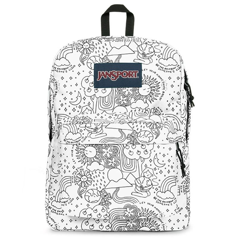 Plecak JanSport SuperBreak One EK0A5BAGW231 - biało-czarny
