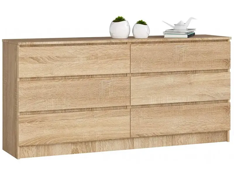 Komoda rtv z gładkim frontem dąb sonoma L2-H39