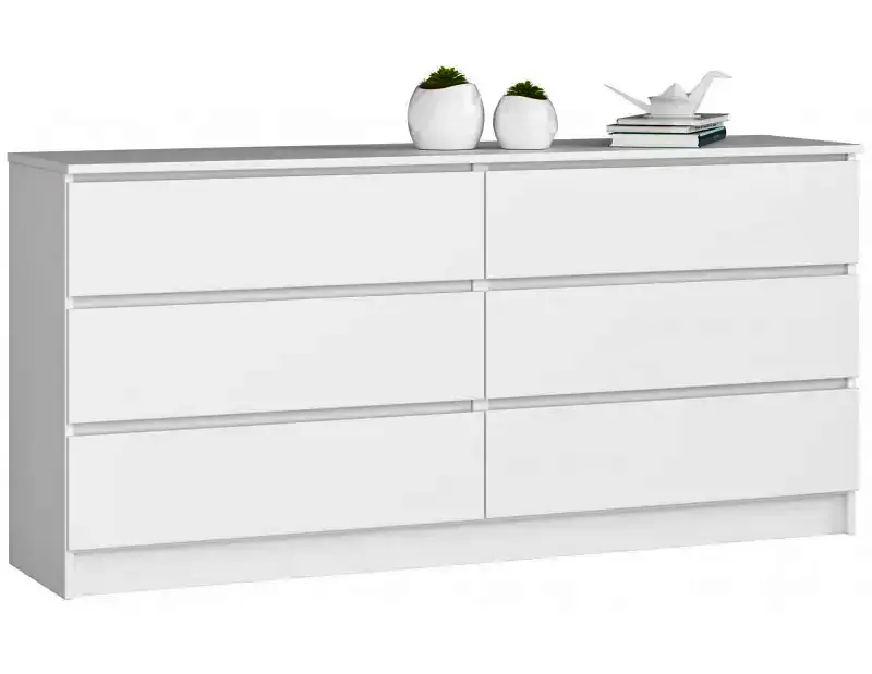 Biała komoda z sześcioma szufladami Z6-R55