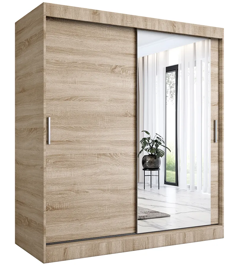 Szafa przesuwna dąb sonoma 180 cm S9-L40