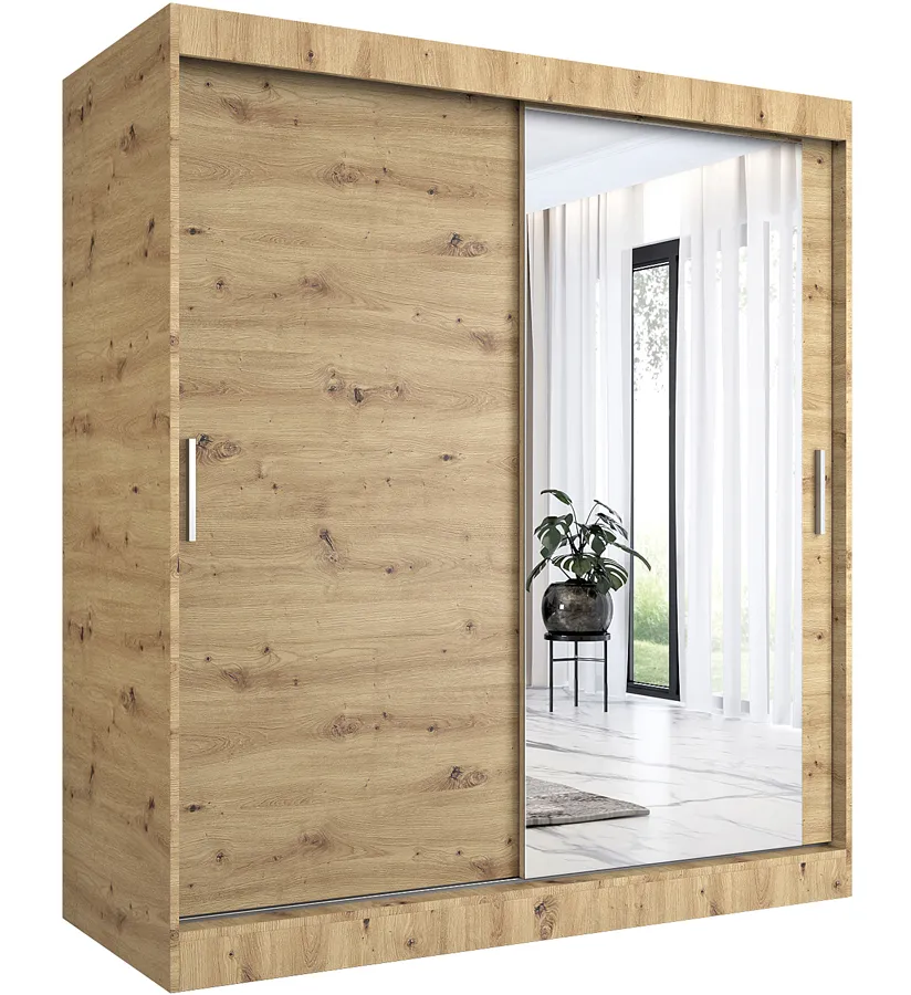 Szafa przesuwna dąb artisan 180 cm L8-E19