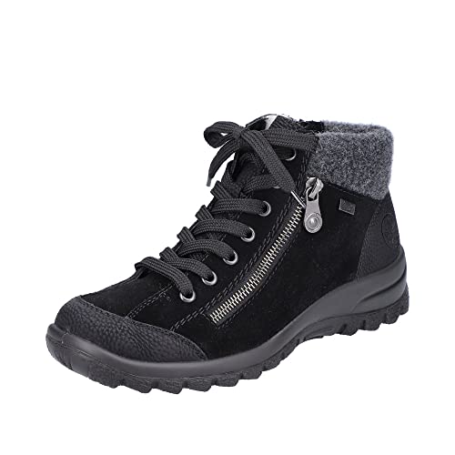 Rieker Damskie botki L7132, Czarny czarny antracyt 01, 39 EU