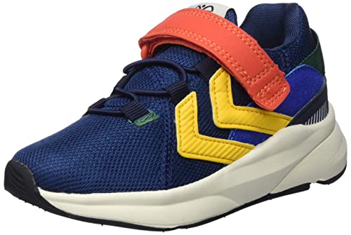 hummel Unisex Reach 300 Recycled Jr trampki dziecięce, Black Iris, 28 EU