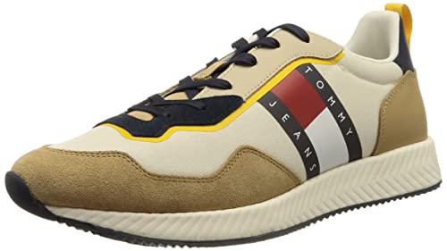 Tommy Jeans Męskie trampki Track Cleat, Classic Khaki, 48 EU