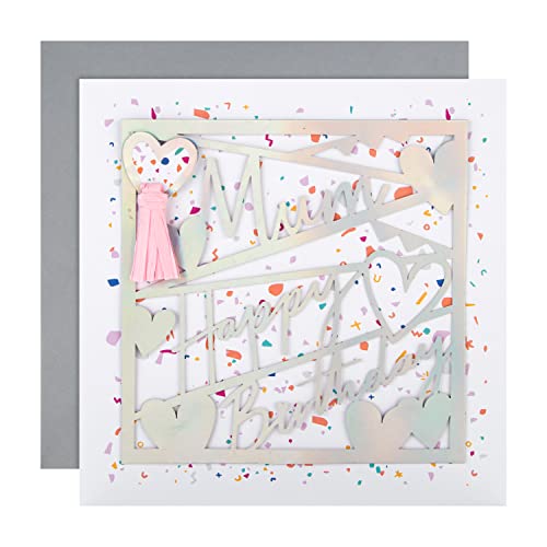 Hallmark Duża kartka urodzinowa dla mamy - wycięty wzór holograficzny