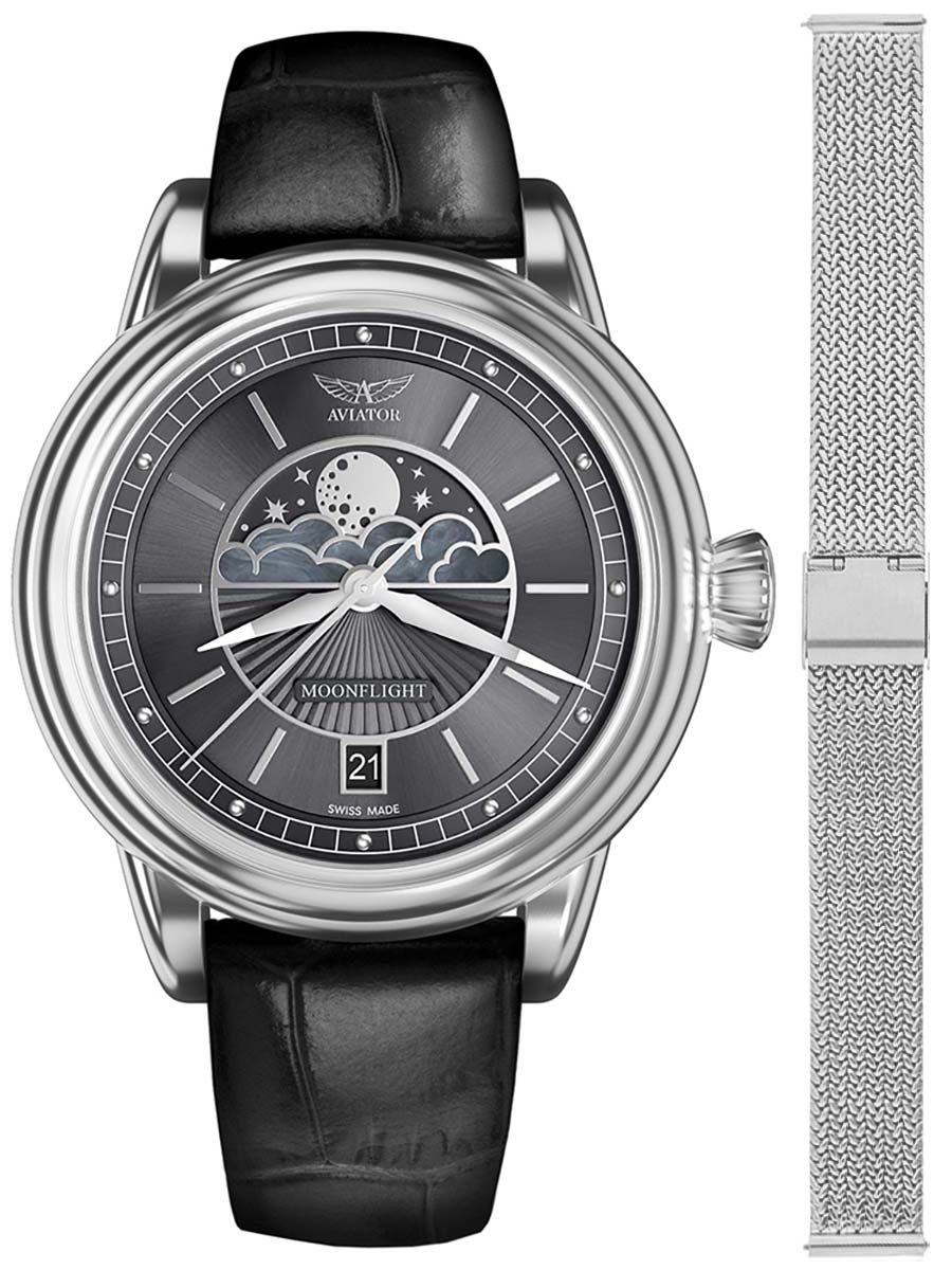 Zegarek Aviator V.1.33.0.254.4.BM-SET DOUGLAS MOONFLIGHT