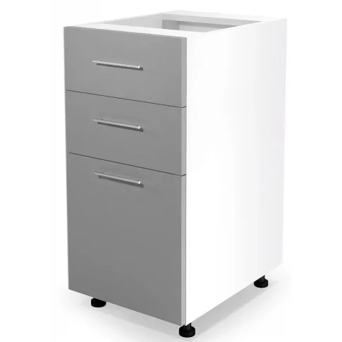 Szara szafka kuchenna z szufladami VENTO D3S-40/82 Halmar