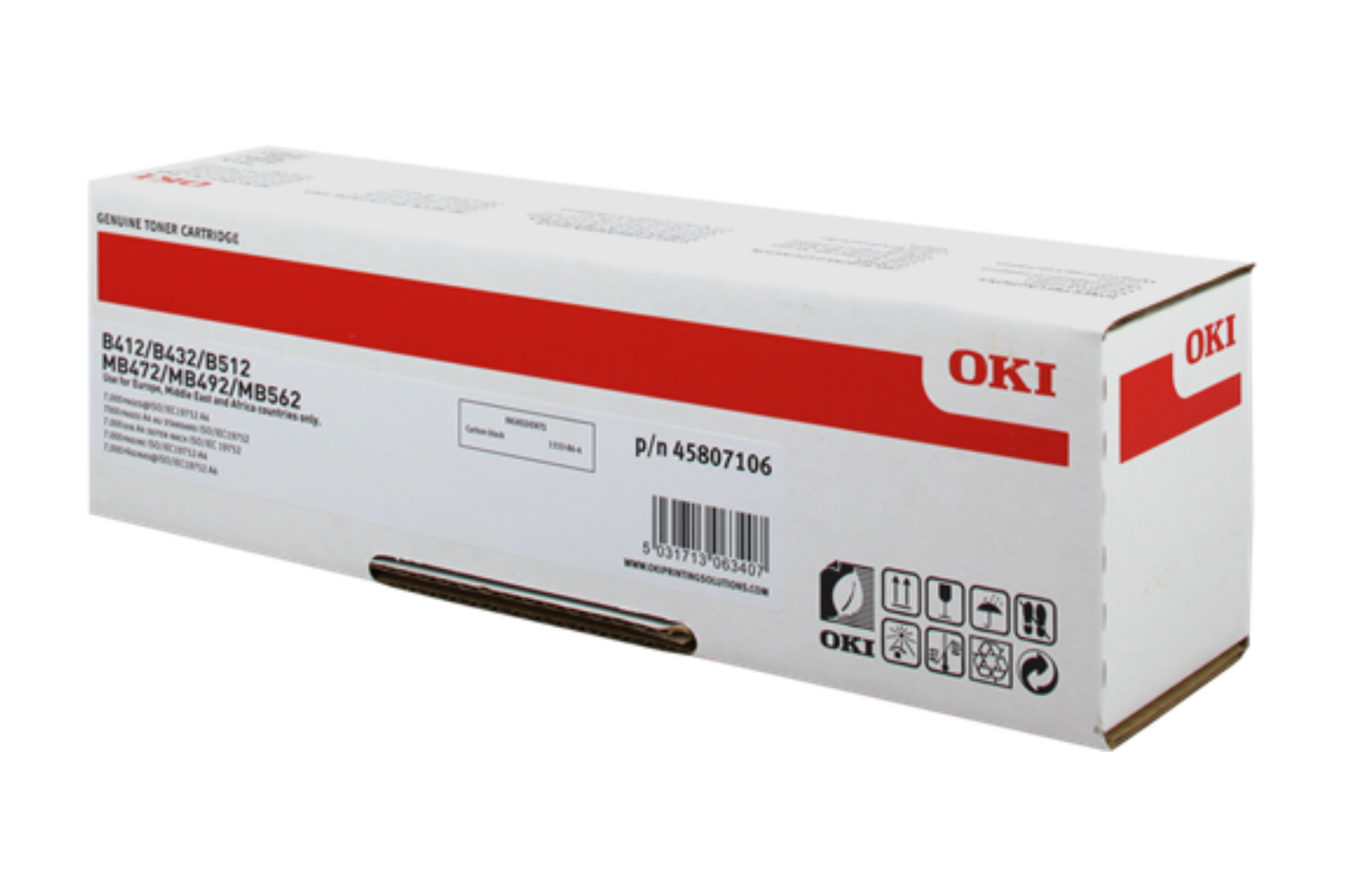 Toner OKI B412 45807106 7K