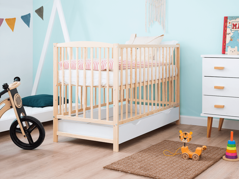 Łóżeczko dziecięce sosnowe Baby Classic 60x120 sosna