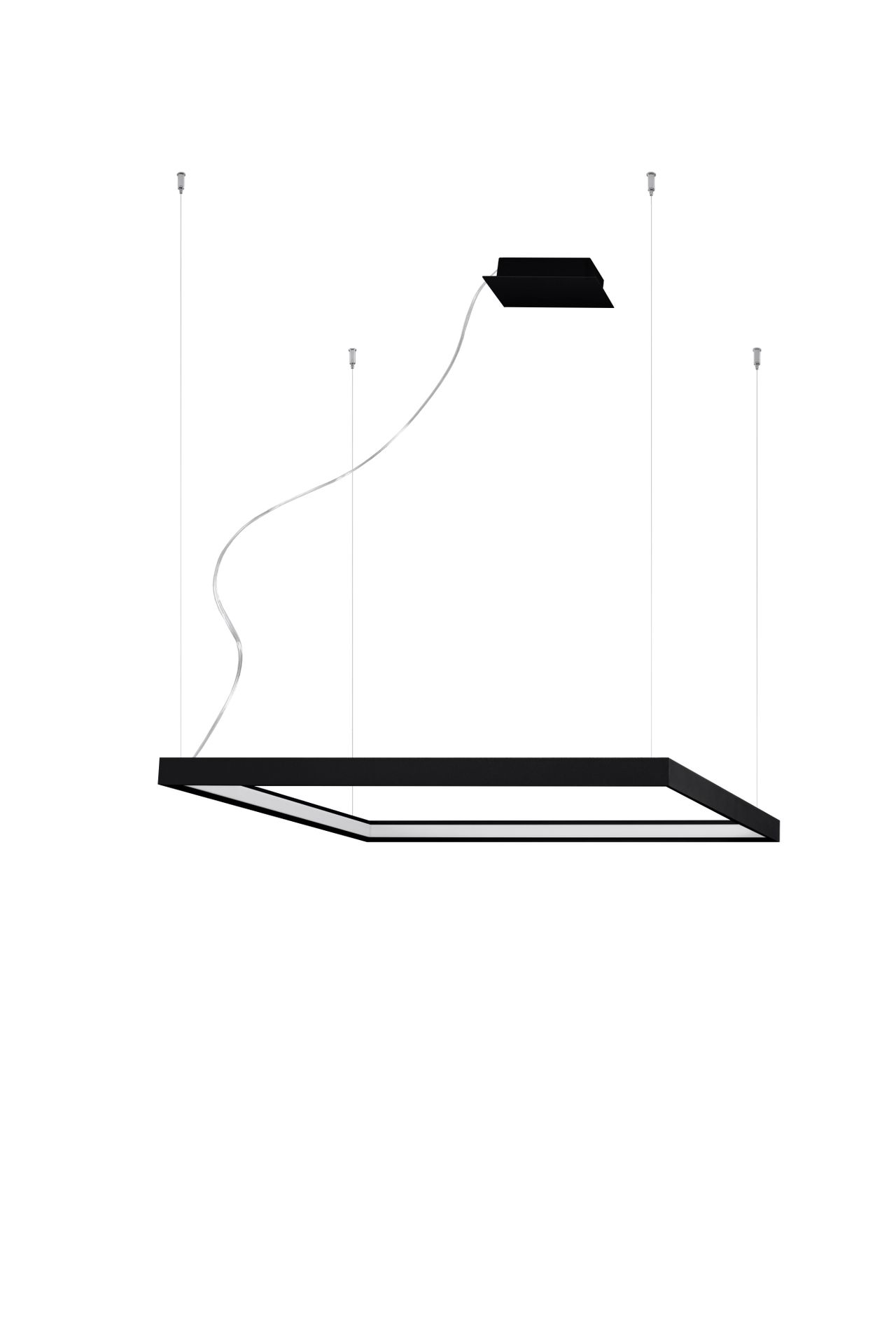 Lampa wisząca NELYA M czarny LED 4000K - Thoro