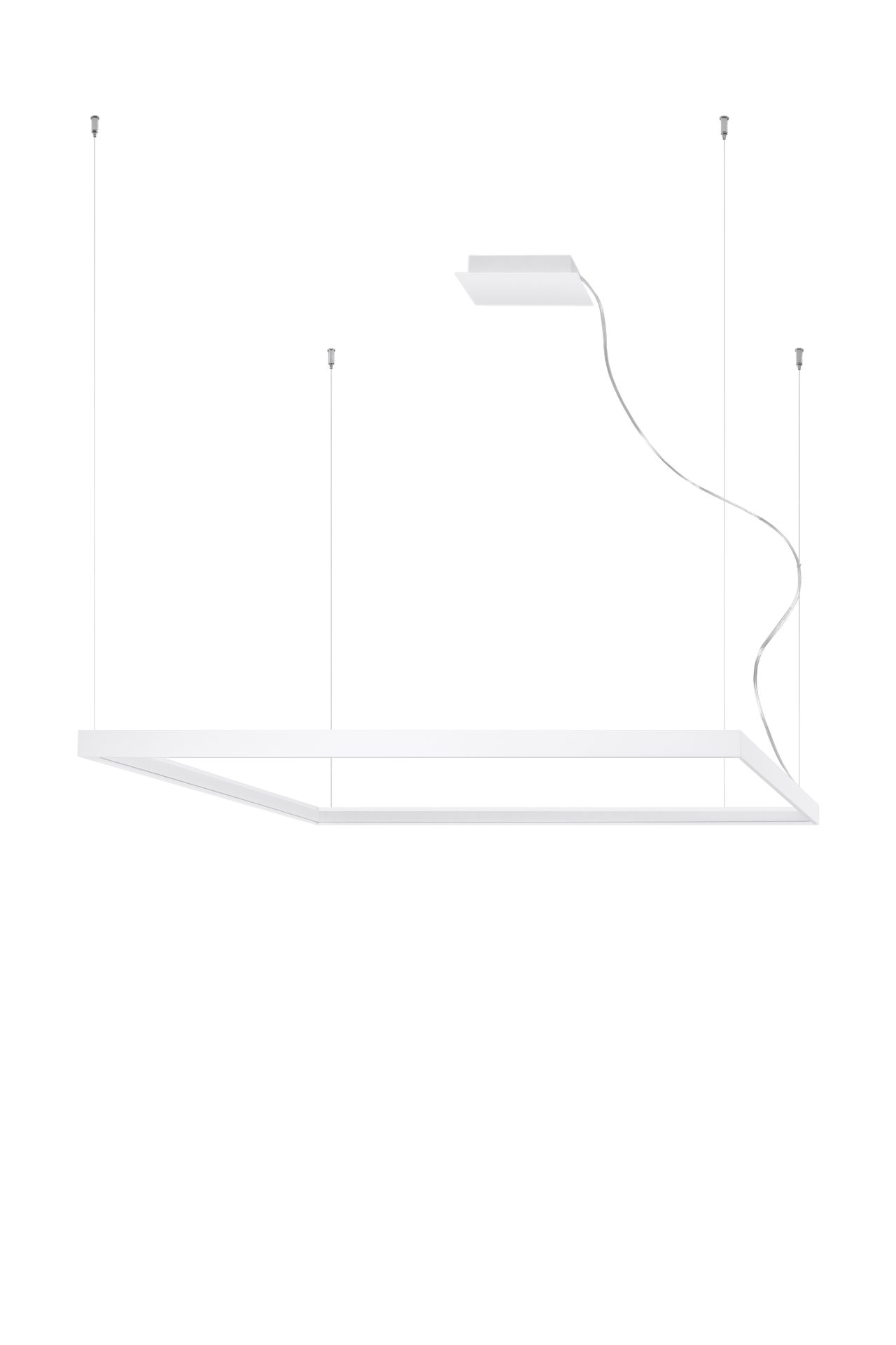 Lampa wisząca NELYA L biały LED 3000K - Thoro