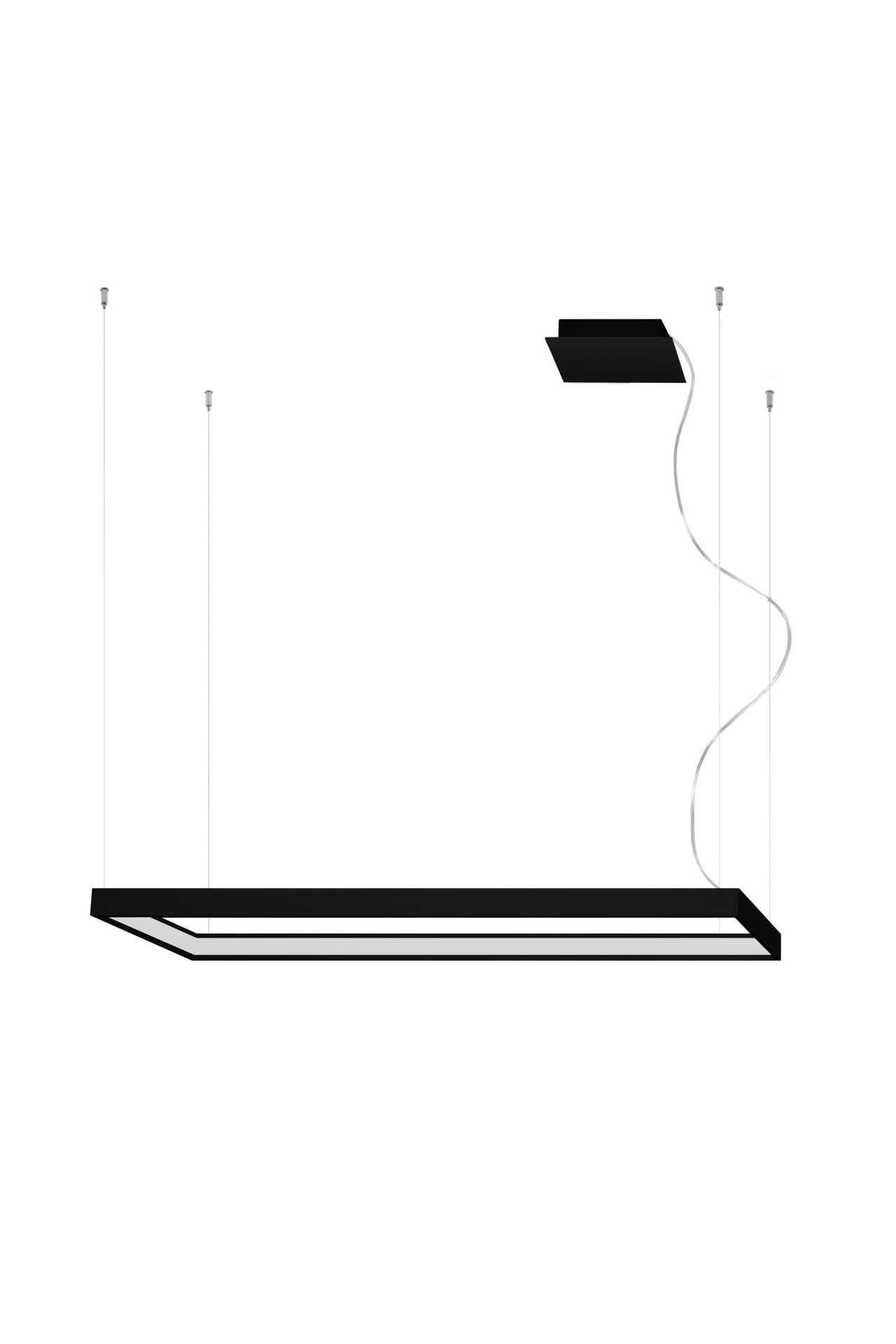 Lampa wisząca TUULA M czarny LED 3000K - Thoro