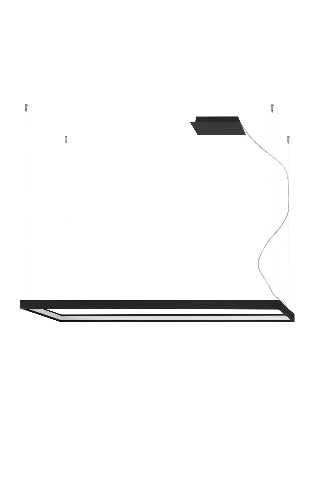Lampa wisząca TUULA L czarny LED 4000K - Thoro