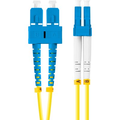 Lanberg kabel światłowodowy FO-SULU-SD11-0010-YE 1m