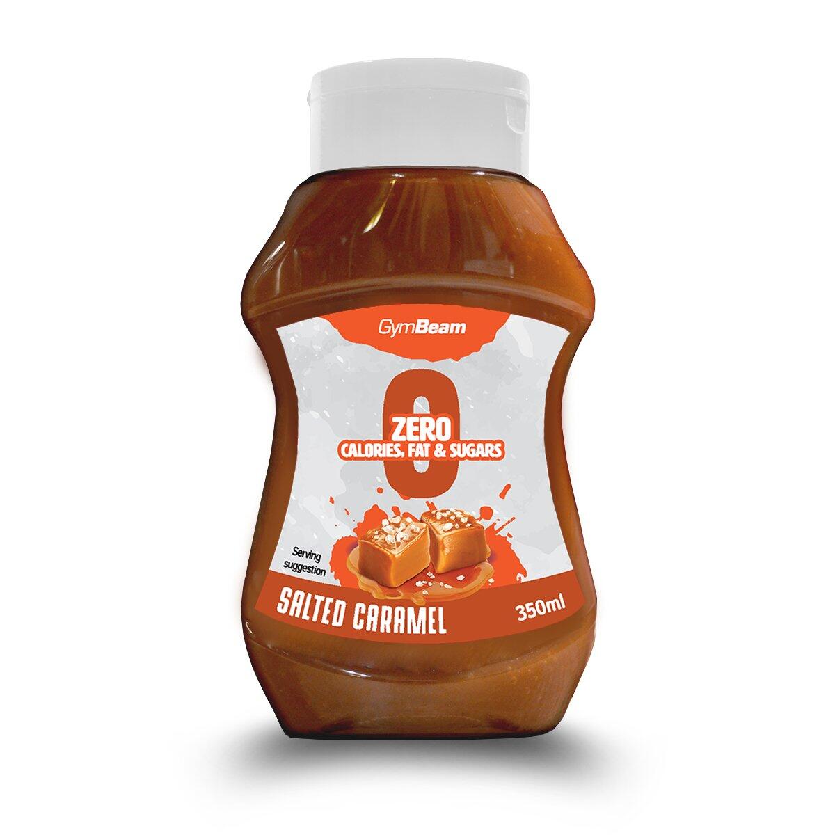 GymBeam Syrop bez kalorii o smaku słonego karmelu 350 ml słony karmel