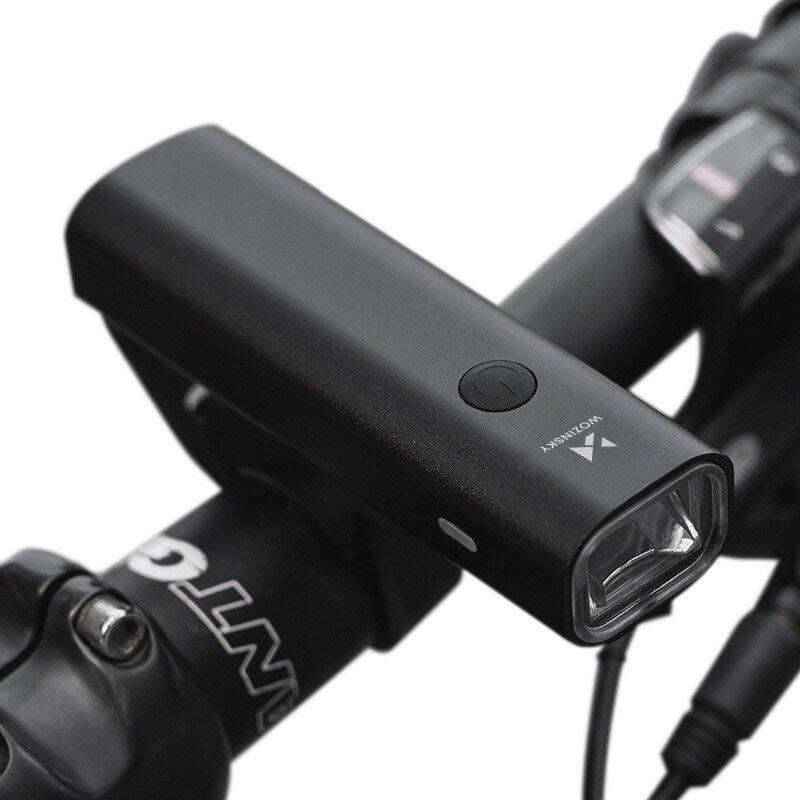 Lampka rowerowa przednia Wozinsky USB (do 200lm) 4 tryby światła