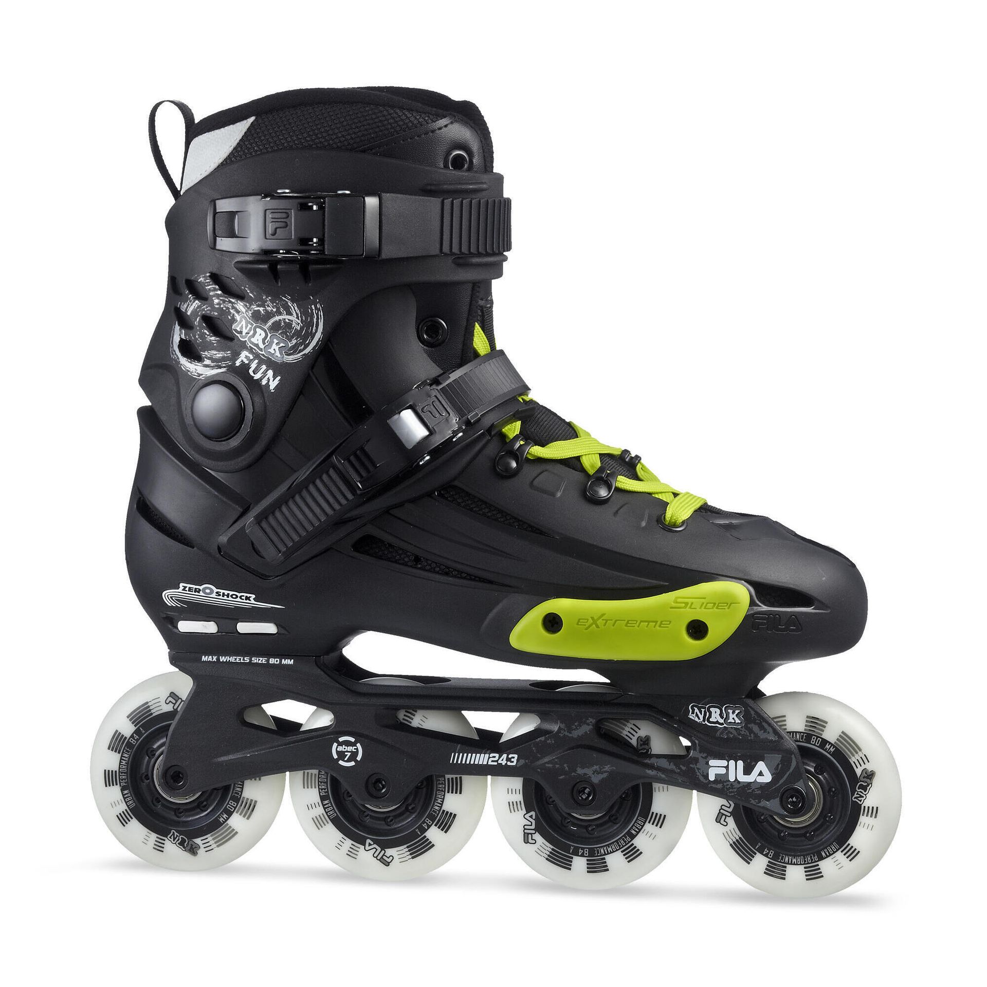 Rolki freeride damskie Fila NRK FUN Black/Yellow 2022