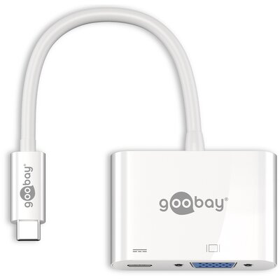 goobay Adapter USB-C na VGA + USB-C PowerDelivery USBCVGAPD