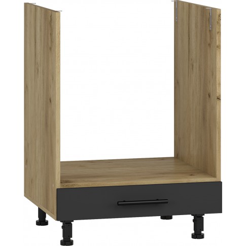Antracytowa szafka pod zabudowę piekarnika VENTO DP-60/82 Halmar