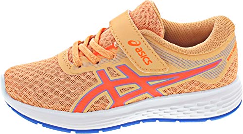 ASICS Unisex Patriot 11 Ps lekkie buty dziecięce, wielokolorowa - Lato Dune szokująca pomarańcza. - 27 EU