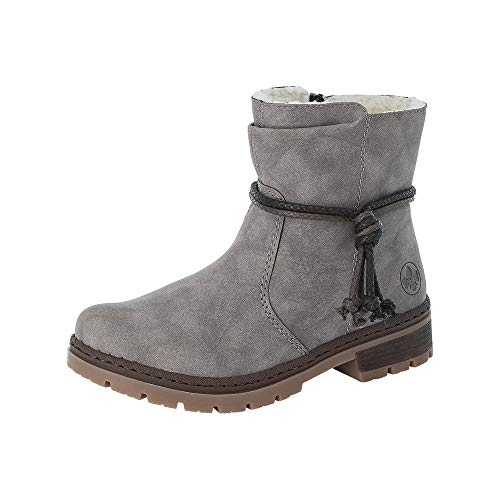 Rieker Damskie sztyblety Y7463, Szary Grey 40 40, 41 EU