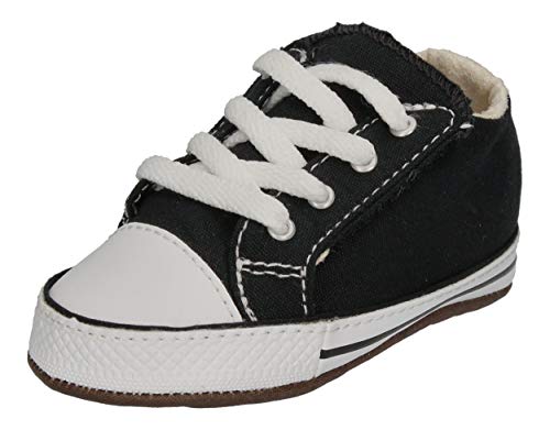Converse Chuck Taylor All Star Cribster Mid czarne tekstylne buty dziecięce miękkie, Black Natural Ivory White, 19 EU