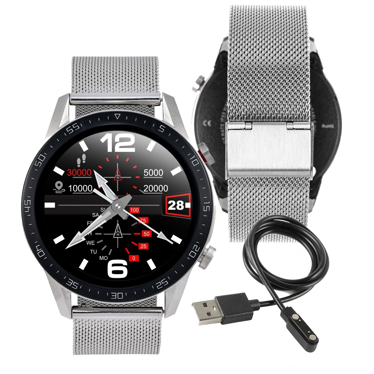 Zdjęcia - Smartwatche Artnico Smartwatch  L13 srebrny 
