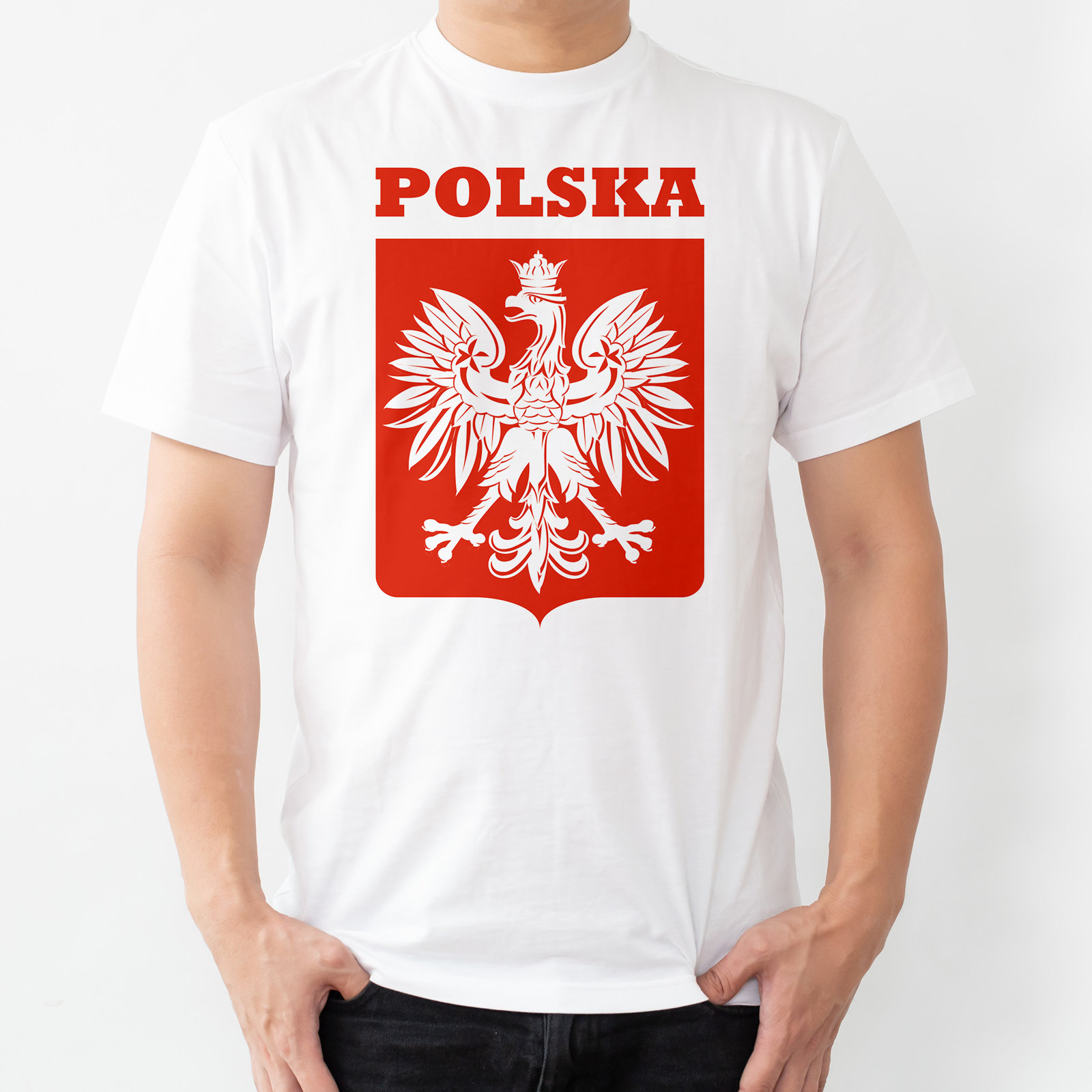 Biała Koszulka Kibica Reprezentacji Polski