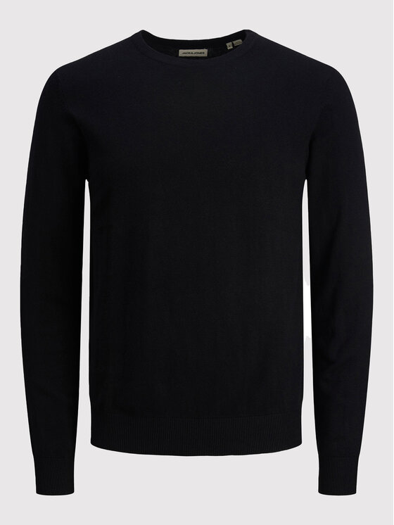 Jack&Jones Sweter Emil 12208364 Czarny Regular Fit