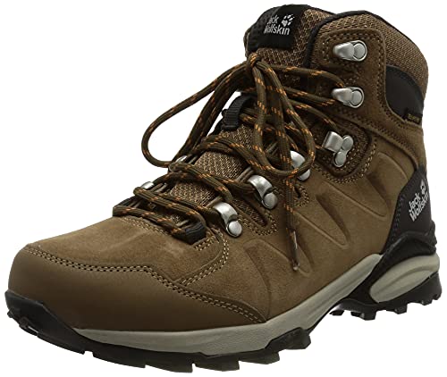 Jack Wolfskin Refugio Texapore Mid Shoes Women, brązowy UK 7 | EU 40,5 2021 Trapery turystyczne 4050871-5238070