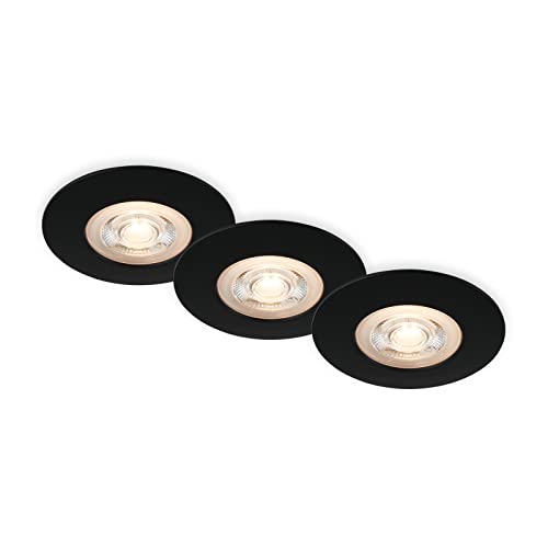 Spot wpuszczany LED Kulana czarny, 3 szt IP65