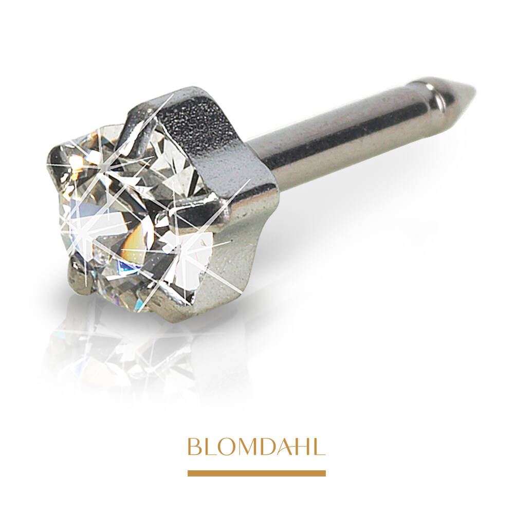 Blomdahl - Kolczyk Tiffany Crystal 5mm 2szt