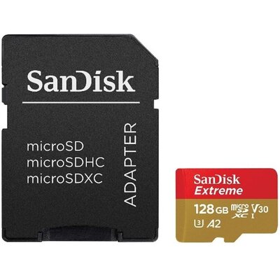 SANDISK microSDXC Extreme 128GB + Adapter