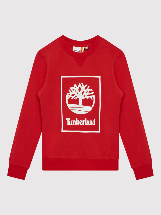 Timberland Bluza T25T58 S Czerwony Regular Fit