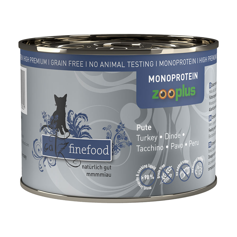 catz finefood monoproteinowa zooplus 6 x 200 g - Indyk